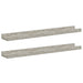 Rafturi de perete, 2 buc., gri beton, 60x9x3 cm - WALTI WALTI