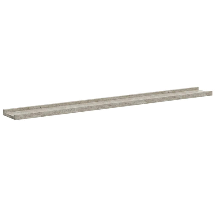 Rafturi de perete, 2 buc., gri beton, 100x9x3 cm - WALTI WALTI