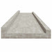Rafturi de perete, 2 buc., gri beton, 100x9x3 cm - WALTI WALTI