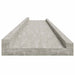 Rafturi de perete, 2 buc., gri beton, 115x9x3 cm - WALTI WALTI