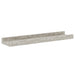 Rafturi de perete, 4 buc., gri beton, 40x9x3 cm - WALTI WALTI