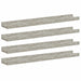 Rafturi de perete, 4 buc., gri beton, 60x9x3 cm - WALTI WALTI