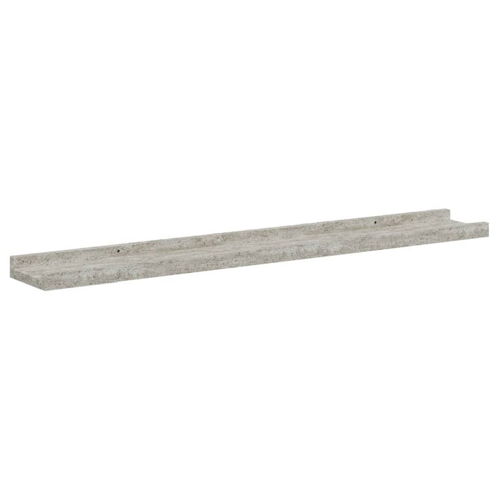 Rafturi de perete, 4 buc., gri beton, 80x9x3 cm - WALTI WALTI