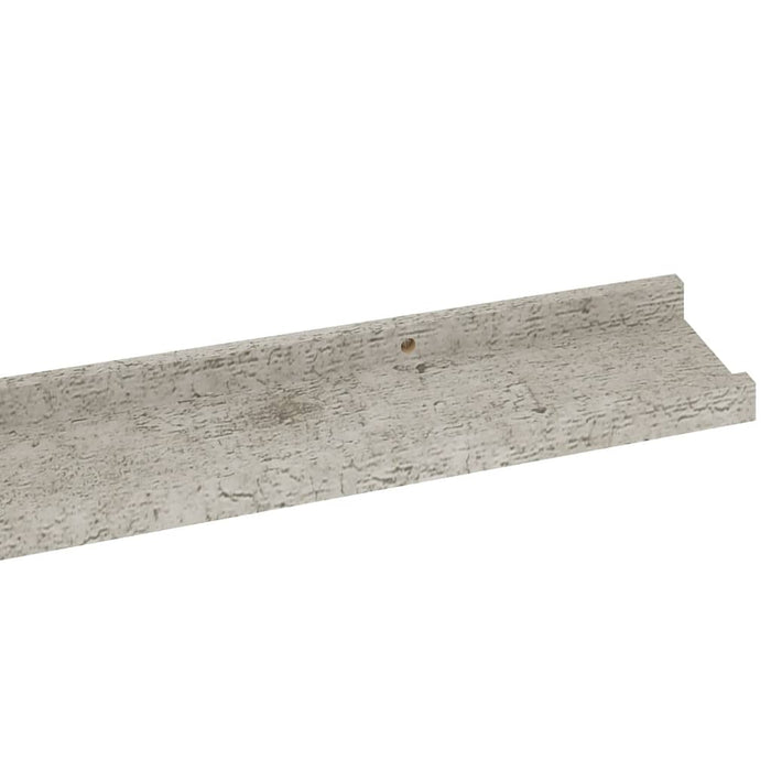 Rafturi de perete, 4 buc., gri beton, 100x9x3 cm - WALTI WALTI