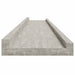 Rafturi de perete, 4 buc., gri beton, 115x9x3 cm - WALTI WALTI