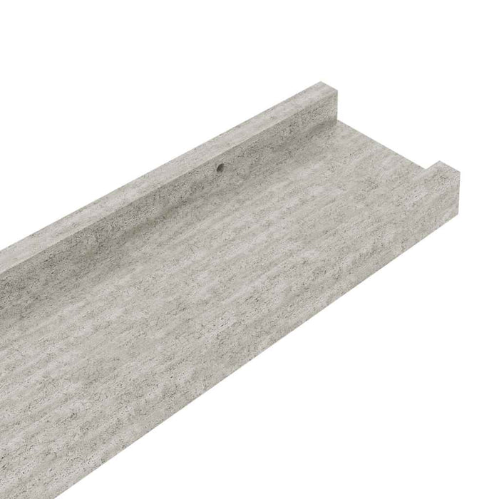 Rafturi de perete, 4 buc., gri beton, 115x9x3 cm - WALTI WALTI