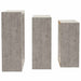 Rafturi de perete cub, 3 buc., gri beton - WALTI WALTI