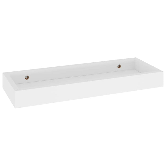 Rafturi de perete Loggia, 4 buc., alb, 40x15x4 cm, MDF WALTI