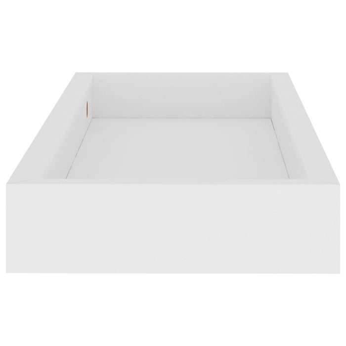 Rafturi de perete Loggia, 4 buc., alb, 40x15x4 cm, MDF WALTI