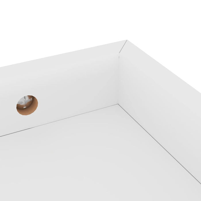 Rafturi de perete Loggia, 4 buc., alb, 40x15x4 cm, MDF WALTI