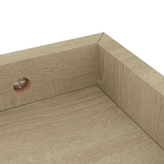 Rafturi de perete Loggia, 4 buc., stejar, 60x15x4 cm, MDF WALTI