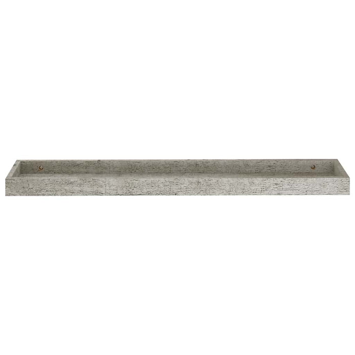 Rafturi de perete Loggia, 2 buc., gri beton, 80x15x4 cm, MDF WALTI