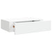 Raft de perete cu sertar, alb, 40x23,5x10 cm, MDF - WALTI WALTI
