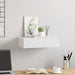 Raft de perete cu sertar, alb, 40x23,5x10 cm, MDF - WALTI WALTI