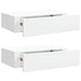 Dulap de perete cu sertare, 2 buc., alb, 40x23,5x10 cm, MDF - WALTI WALTI