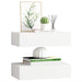 Dulap de perete cu sertare, 2 buc., alb, 40x23,5x10 cm, MDF - WALTI WALTI