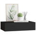 Dulap de perete cu sertare, negru, 40x23,5x10 cm, MDF - WALTI WALTI