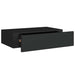 Dulap de perete cu sertare, 2 buc., negru, 40x23,5x10 cm, MDF - WALTI WALTI