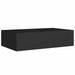 Dulap de perete cu sertare, 2 buc., negru, 40x23,5x10 cm, MDF - WALTI WALTI