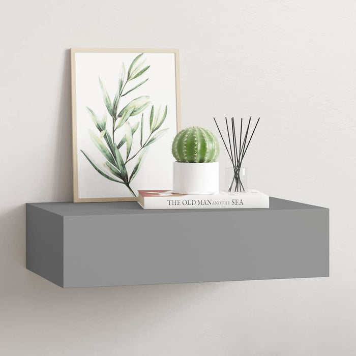 Dulap de perete cu sertare, gri, 40x23,5x10 cm, MDF - WALTI WALTI