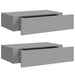 Dulap de perete cu sertar, 2 buc., gri, 40x23,5x10 cm, MDF - WALTI WALTI