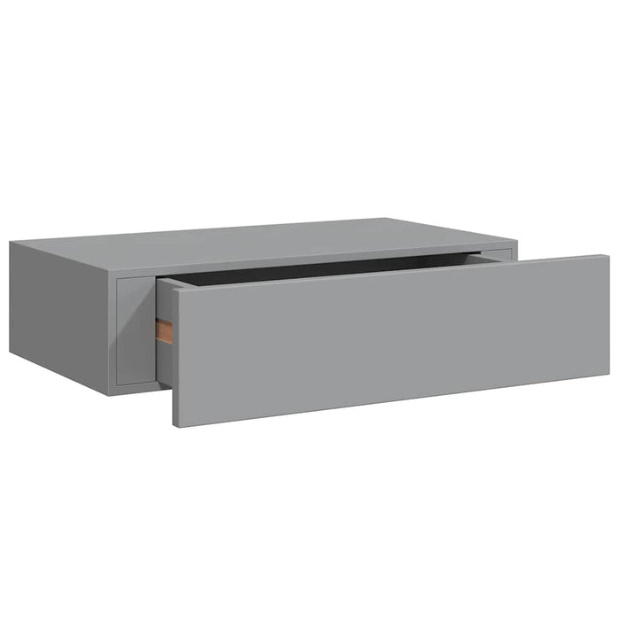 Dulap de perete cu sertar, 2 buc., gri, 40x23,5x10 cm, MDF - WALTI WALTI