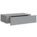 Dulap de perete cu sertar, 2 buc., gri, 40x23,5x10 cm, MDF - WALTI WALTI
