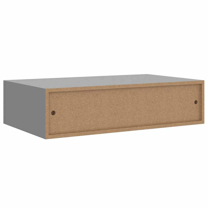 Dulap de perete cu sertar, 2 buc., gri, 40x23,5x10 cm, MDF - WALTI WALTI