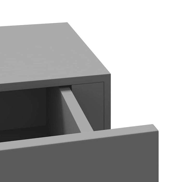 Dulap de perete cu sertar, 2 buc., gri, 40x23,5x10 cm, MDF - WALTI WALTI