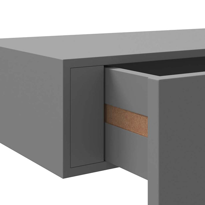 Dulap de perete cu sertar, 2 buc., gri, 40x23,5x10 cm, MDF - WALTI WALTI