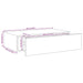Dulap de perete cu sertar, stejar, 40x23,5x10 cm, MDF - WALTI WALTI