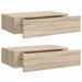 Dulapuri de perete cu sertar, 2 buc., stejar, 40x23,5x10 cm MDF - WALTI WALTI