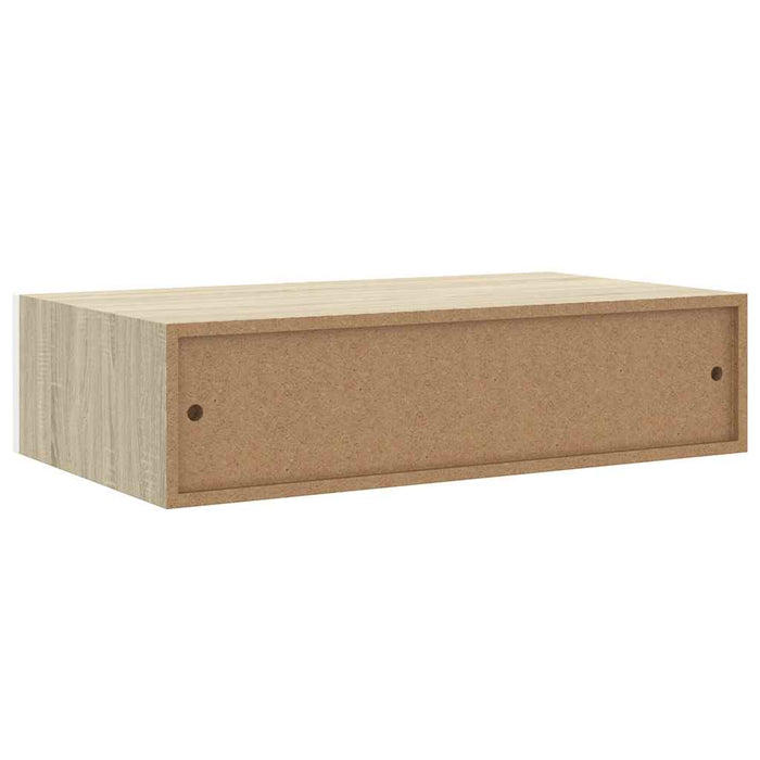 Dulapuri de perete cu sertar 2 buc stejar/alb 40x23,5x10 cm MDF - WALTI WALTI