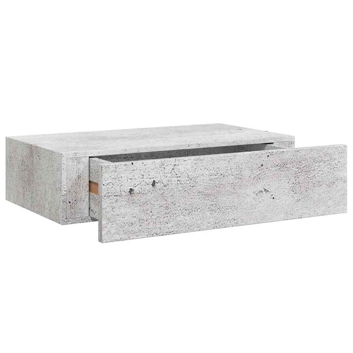 Dulap de perete cu sertare, gri beton, 40x23,5x10 cm, MDF - WALTI WALTI