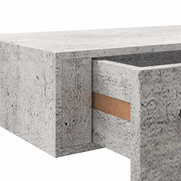 Dulap de perete cu sertare, gri beton, 40x23,5x10 cm, MDF - WALTI WALTI