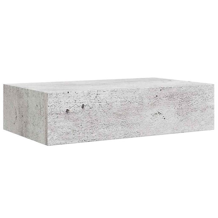Dulapuri de perete cu sertar 2 buc. gri beton 40x23,5x10 cm MDF - WALTI WALTI