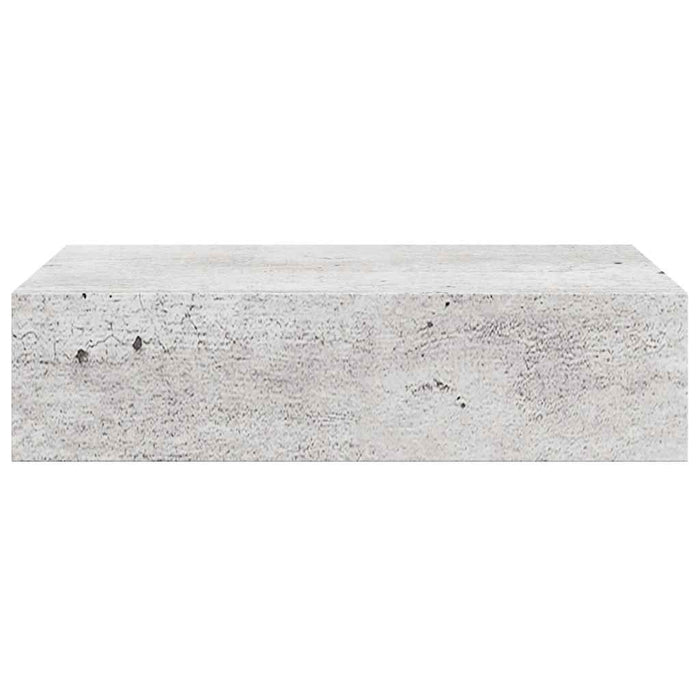 Dulapuri de perete cu sertar 2 buc. gri beton 40x23,5x10 cm MDF - WALTI WALTI