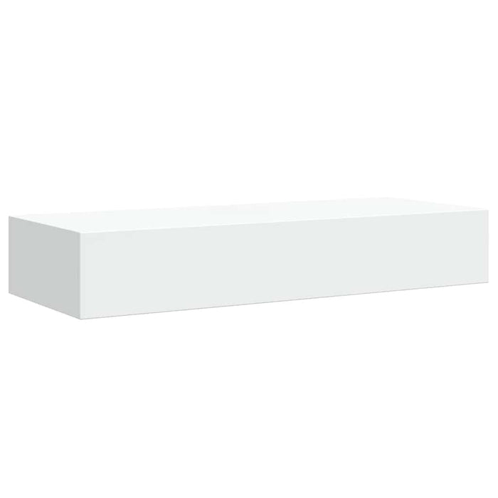 Raft de perete cu sertar, alb, 60x23,5x10 cm, MDF - WALTI WALTI