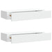 Dulapuri de perete cu sertare 2 buc. alb, 60x23,5x10 cm MDF - WALTI WALTI