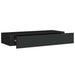 Dulap de perete cu sertar, negru, 60x23,5x10 cm, MDF - WALTI WALTI