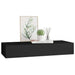 Dulap de perete cu sertar, negru, 60x23,5x10 cm, MDF - WALTI WALTI