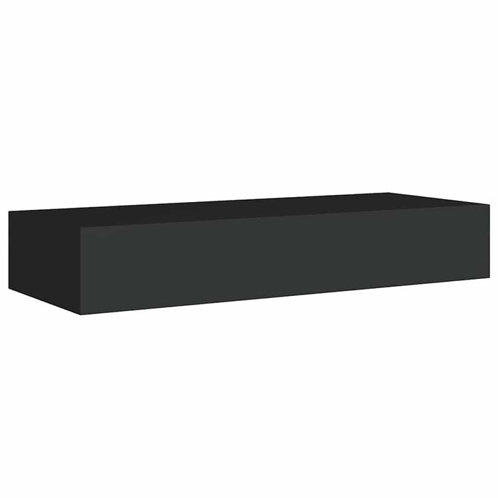 Dulap de perete cu sertar, negru, 60x23,5x10 cm, MDF - WALTI WALTI