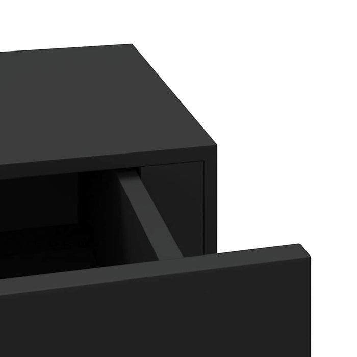 Dulap de perete cu sertar, negru, 60x23,5x10 cm, MDF - WALTI WALTI