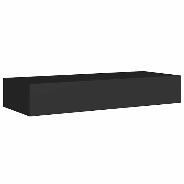 Dulapuri de perete cu sertare 2 buc. negru 60x23,5x10 cm MDF - WALTI WALTI