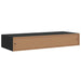 Dulapuri de perete cu sertare 2 buc. negru 60x23,5x10 cm MDF - WALTI WALTI