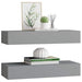Dulapuri de perete cu sertare, 2 buc. gri, 60x23,5x10 cm, MDF - WALTI WALTI