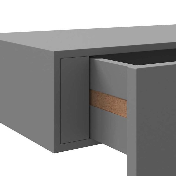 Dulapuri de perete cu sertare, 2 buc. gri, 60x23,5x10 cm, MDF - WALTI WALTI