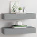 Dulapuri de perete cu sertare, 2 buc. gri, 60x23,5x10 cm, MDF - WALTI WALTI