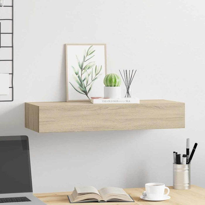 Dulap de perete cu sertar, stejar, 60x23,5x10 cm, MDF - WALTI WALTI