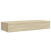Dulap de perete cu sertar, stejar, 60x23,5x10 cm, MDF - WALTI WALTI